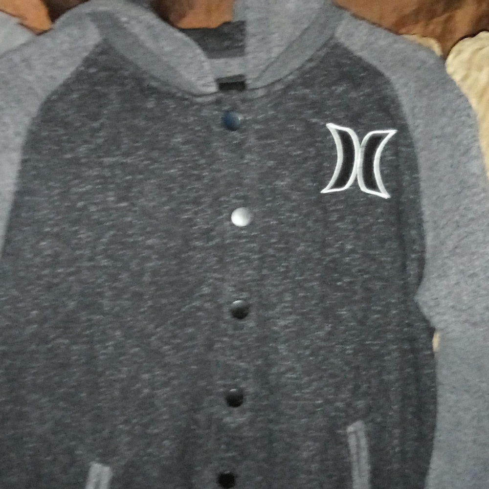 Hurley button up hoodie